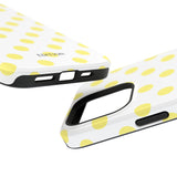 Yellow and White Polka Dot Case