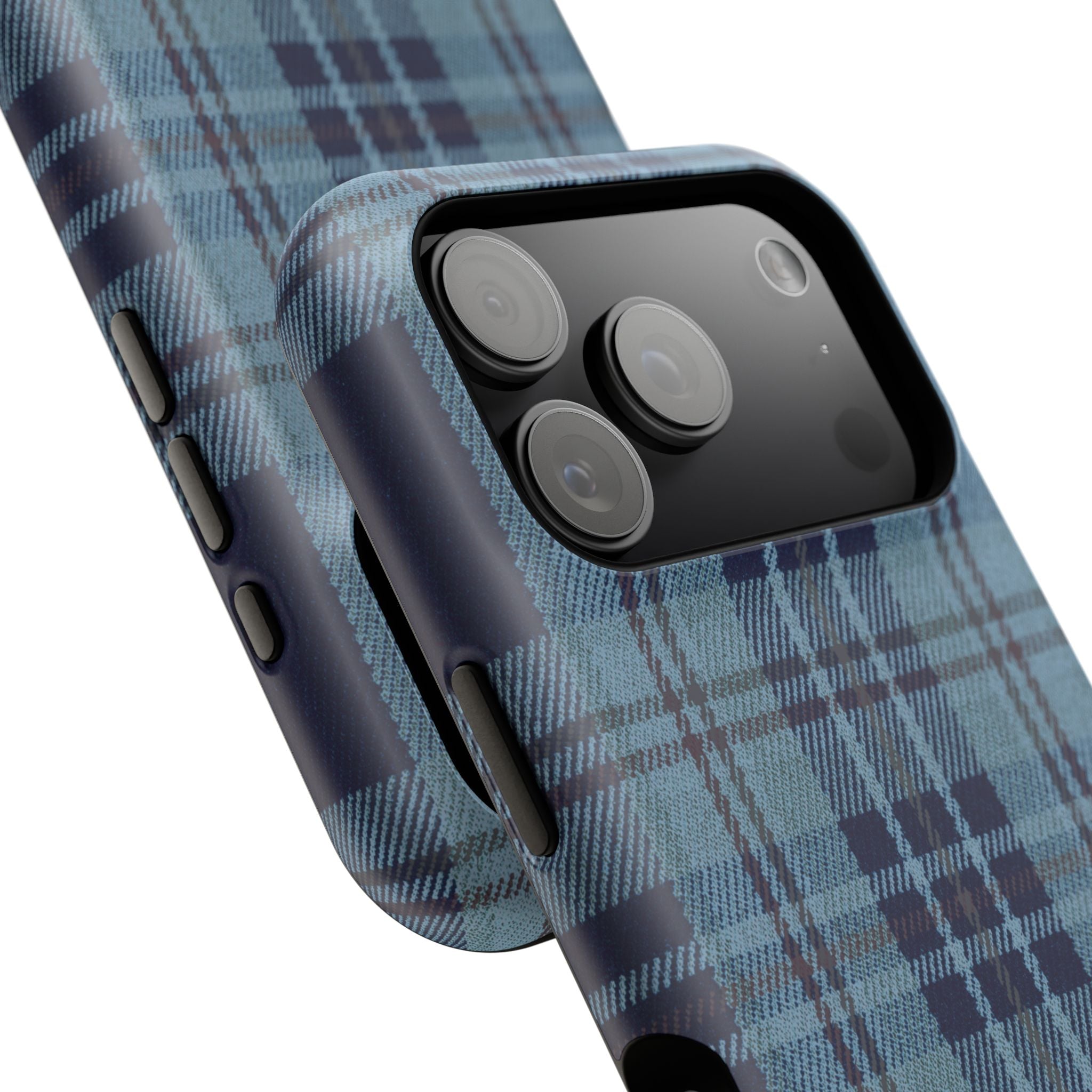 Navy Plaid Case