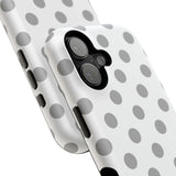 Grey and White Polka Dot Case