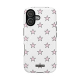 Pink and White Star Case