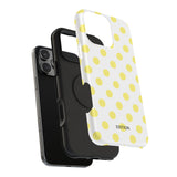 Yellow and White Polka Dot Case