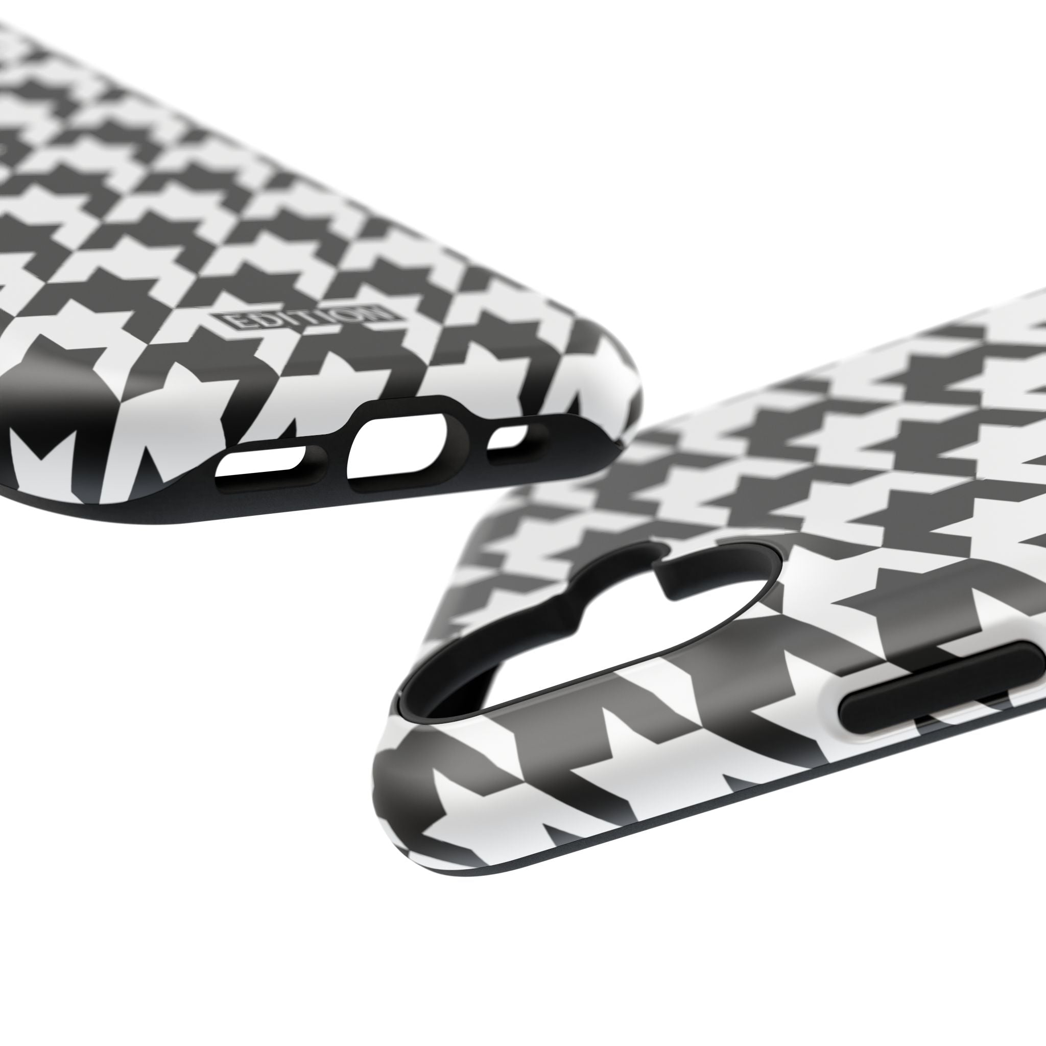 Black and White Houndstooth Case