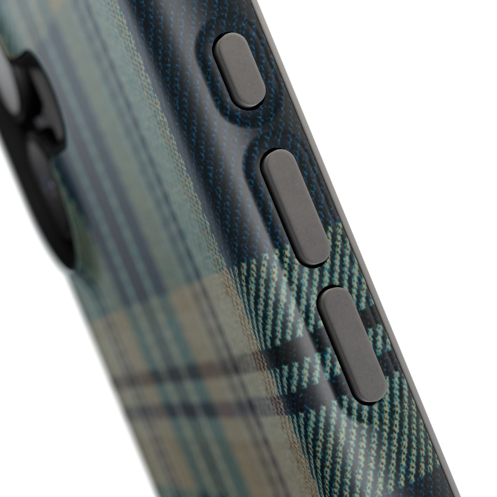 Green and Blue Plaid Case