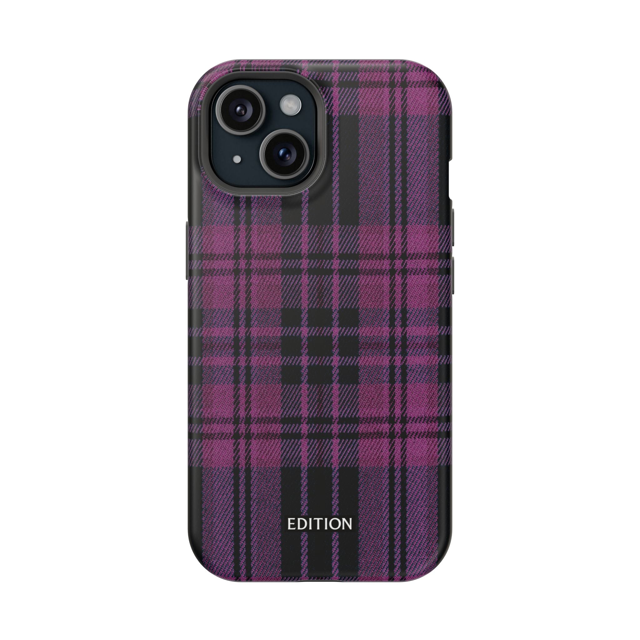 Black and Pink Plaid Case