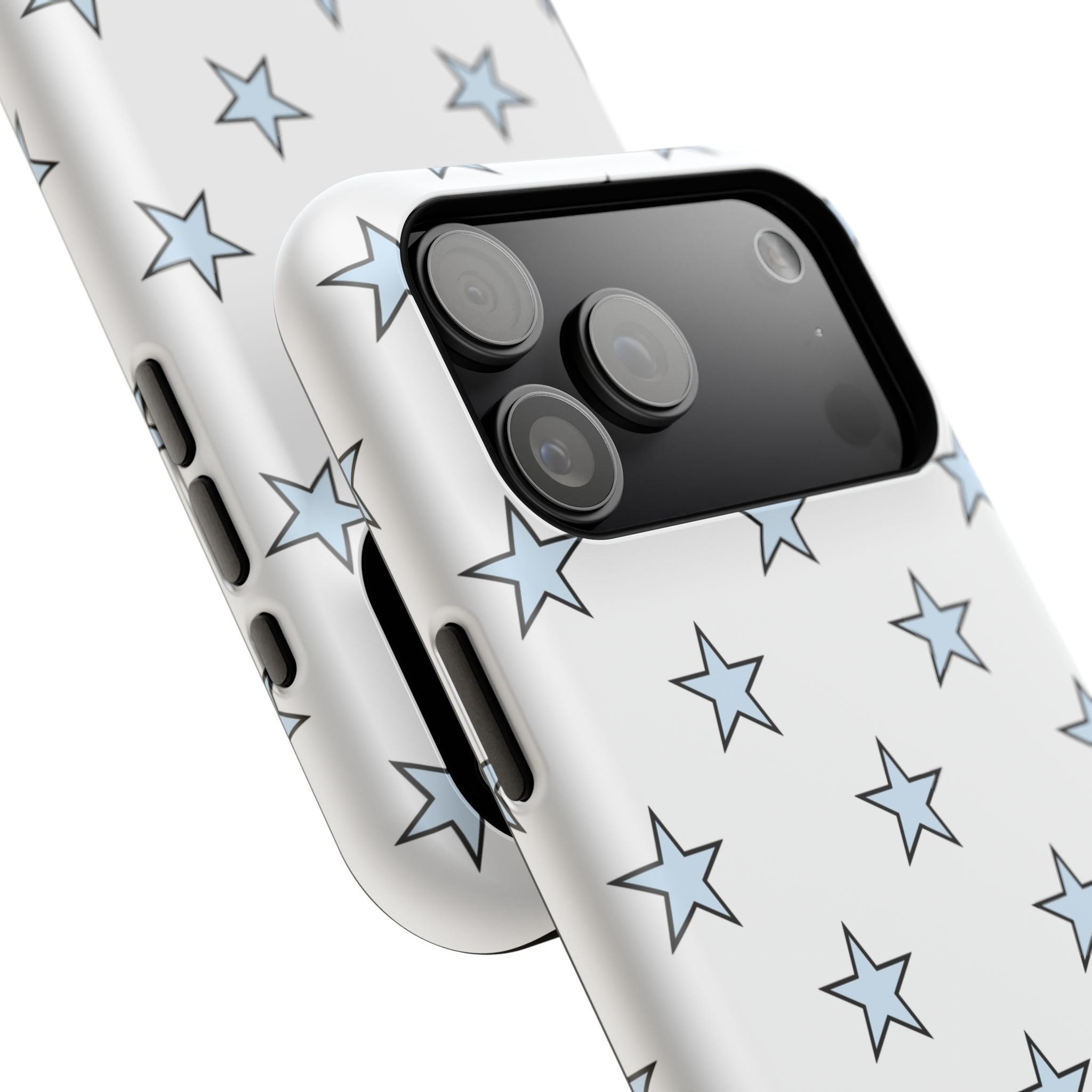 Blue and White Star Case