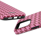 Raspberry Sorbet Houndstooth Case