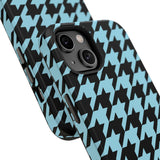Baby Blue Houndstooth Case