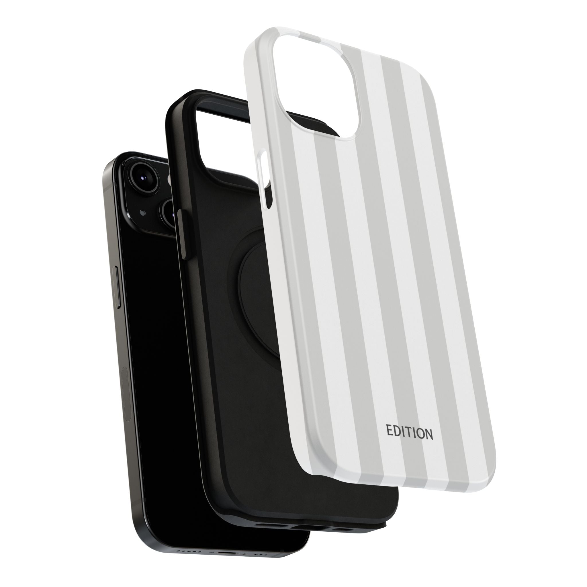 Grey Beach Stripe Case