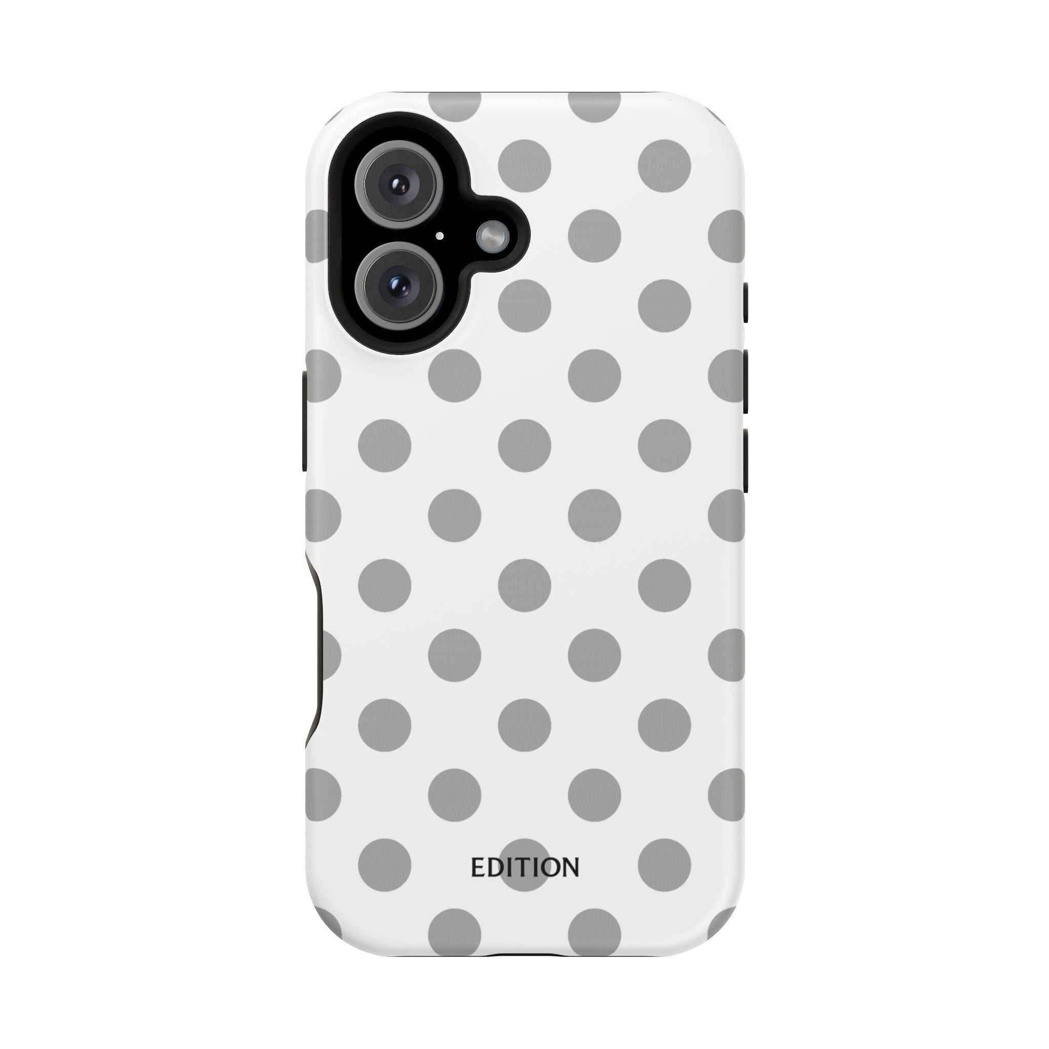 Grey and White Polka Dot Case