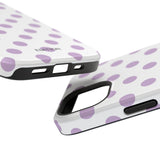 Purple and White Polka Dot Case