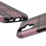 Light Pink and Black Plaid Case