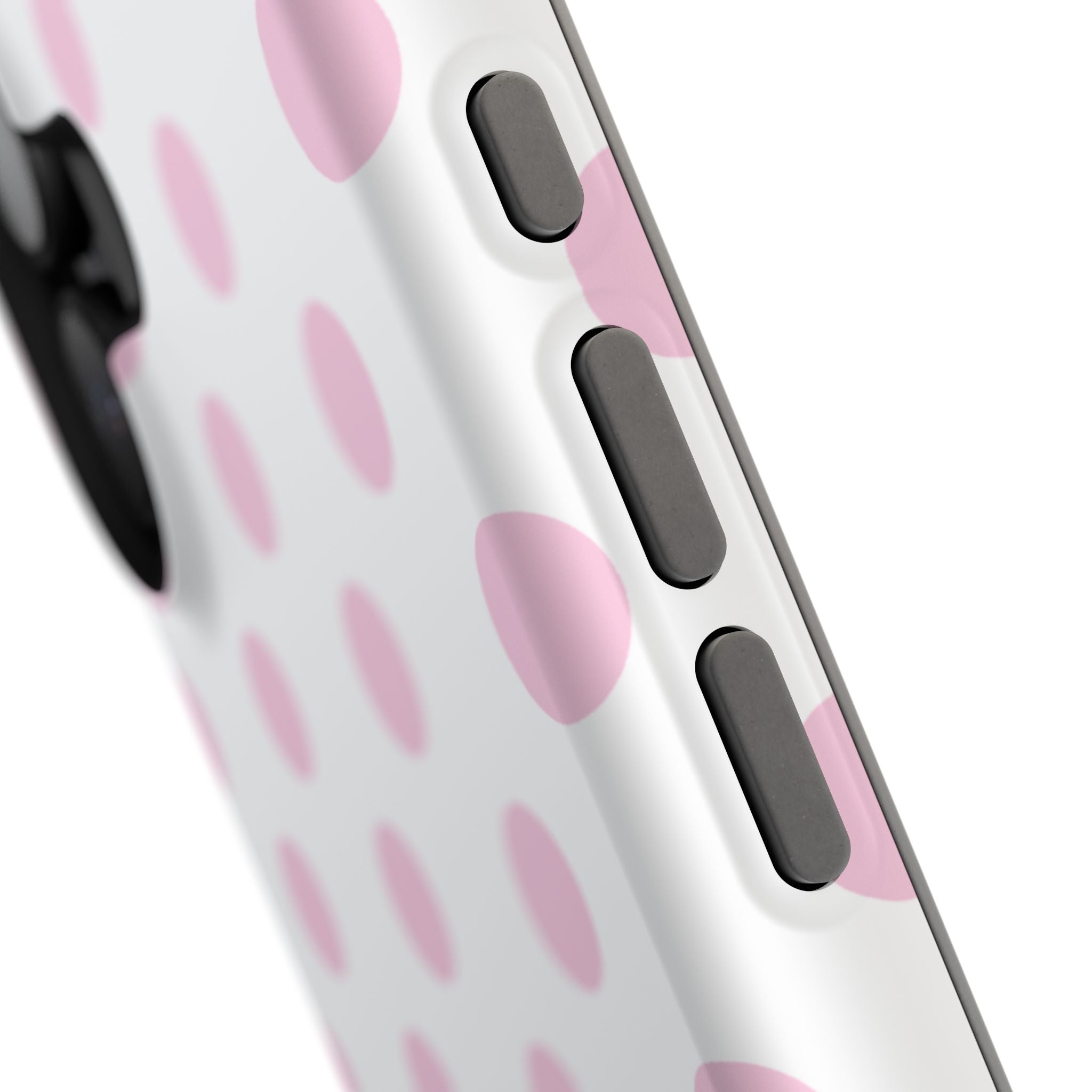 Pink and White Polka Dot Case