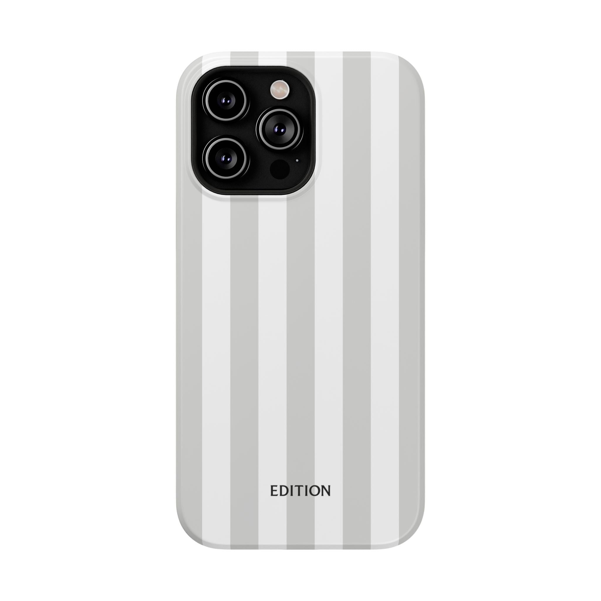 Grey Beach Stripe Case