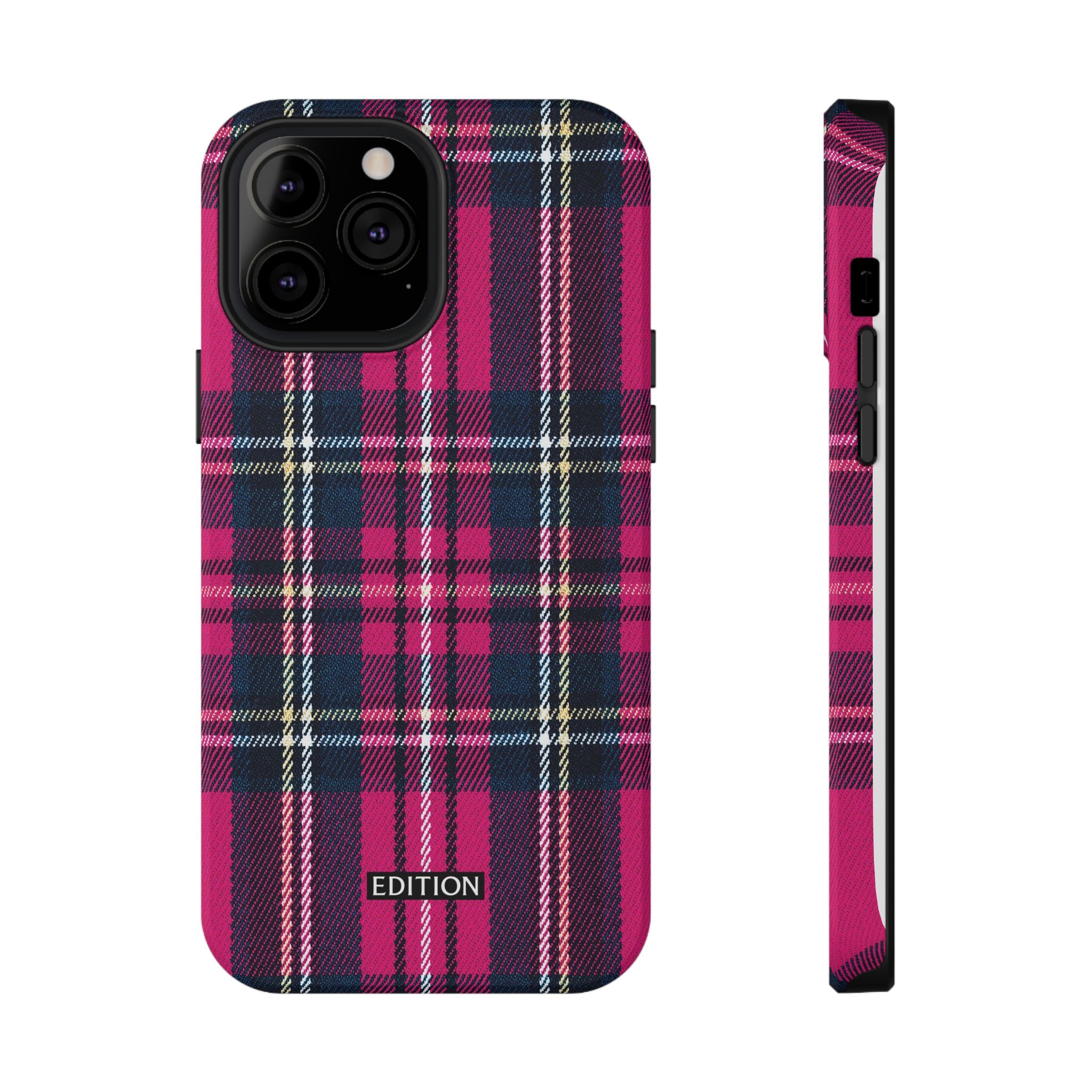 Hot Pink and Navy Plaid Case