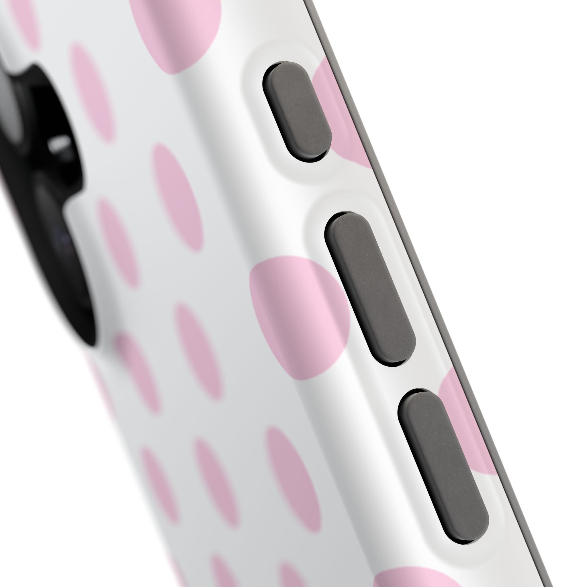 Pink and White Polka Dot Case