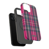 Hot Pink and Navy Plaid Case