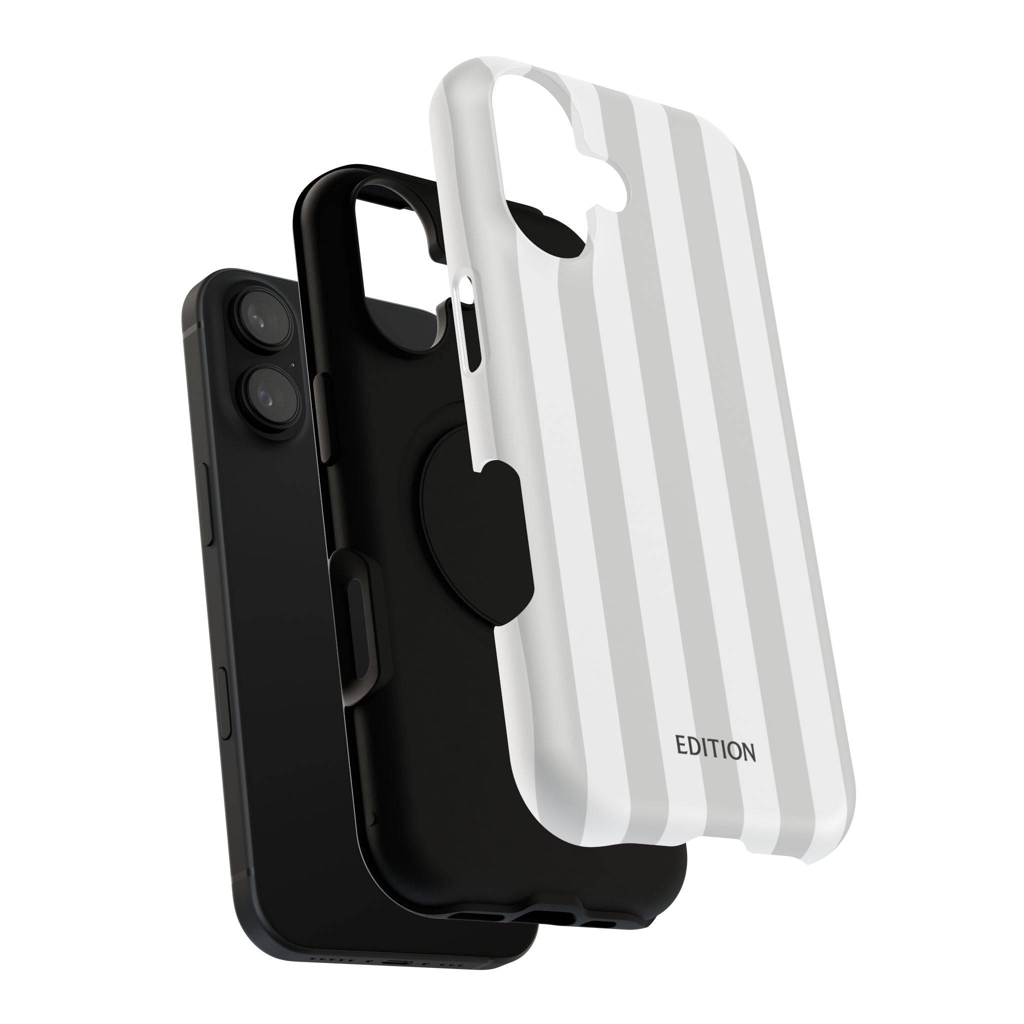 Grey Beach Stripe Case