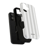 Grey Beach Stripe Case