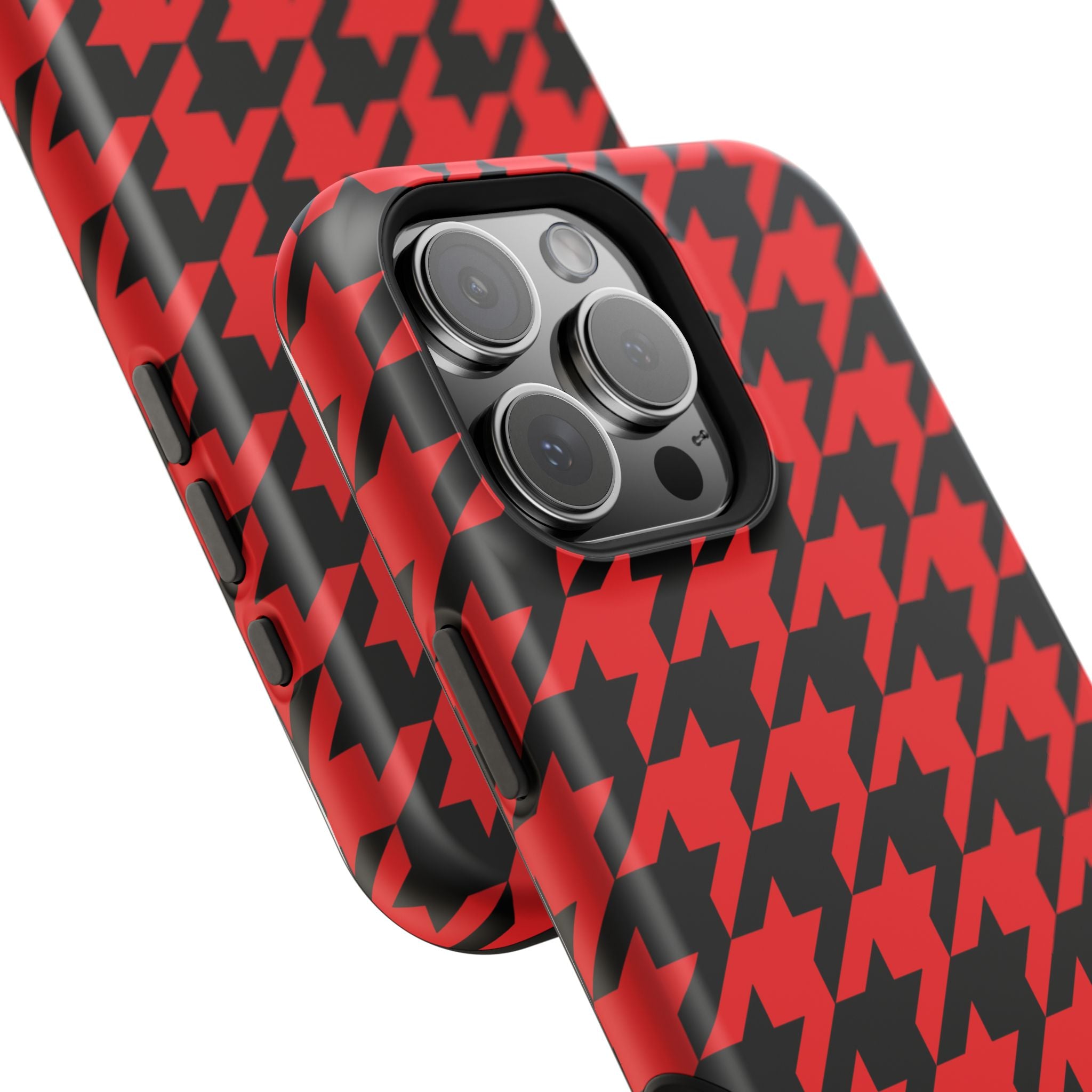 Red Houndstooth Case