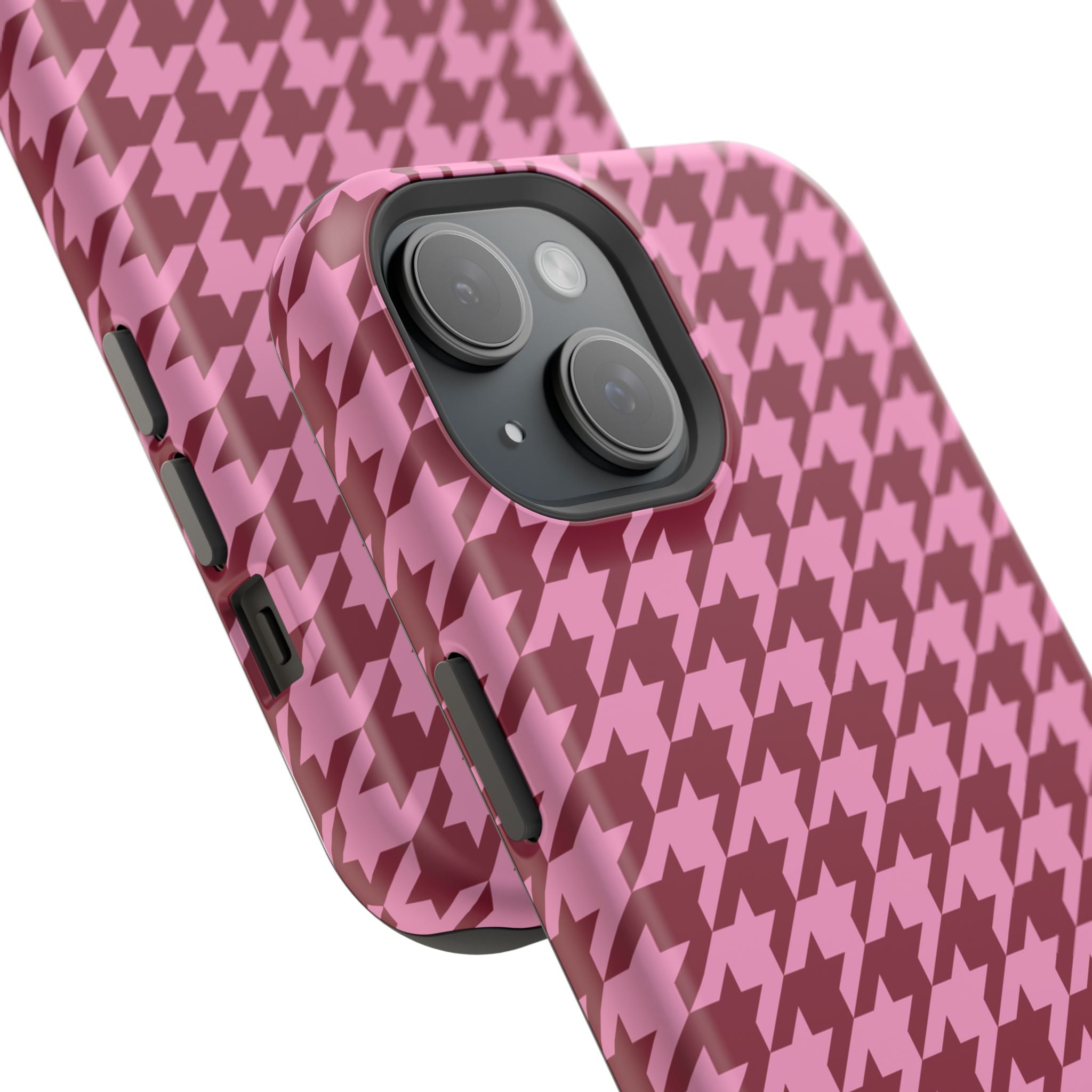 Raspberry Sorbet Houndstooth Case