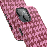 Raspberry Sorbet Houndstooth Case
