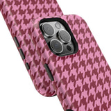 Raspberry Sorbet Houndstooth Case