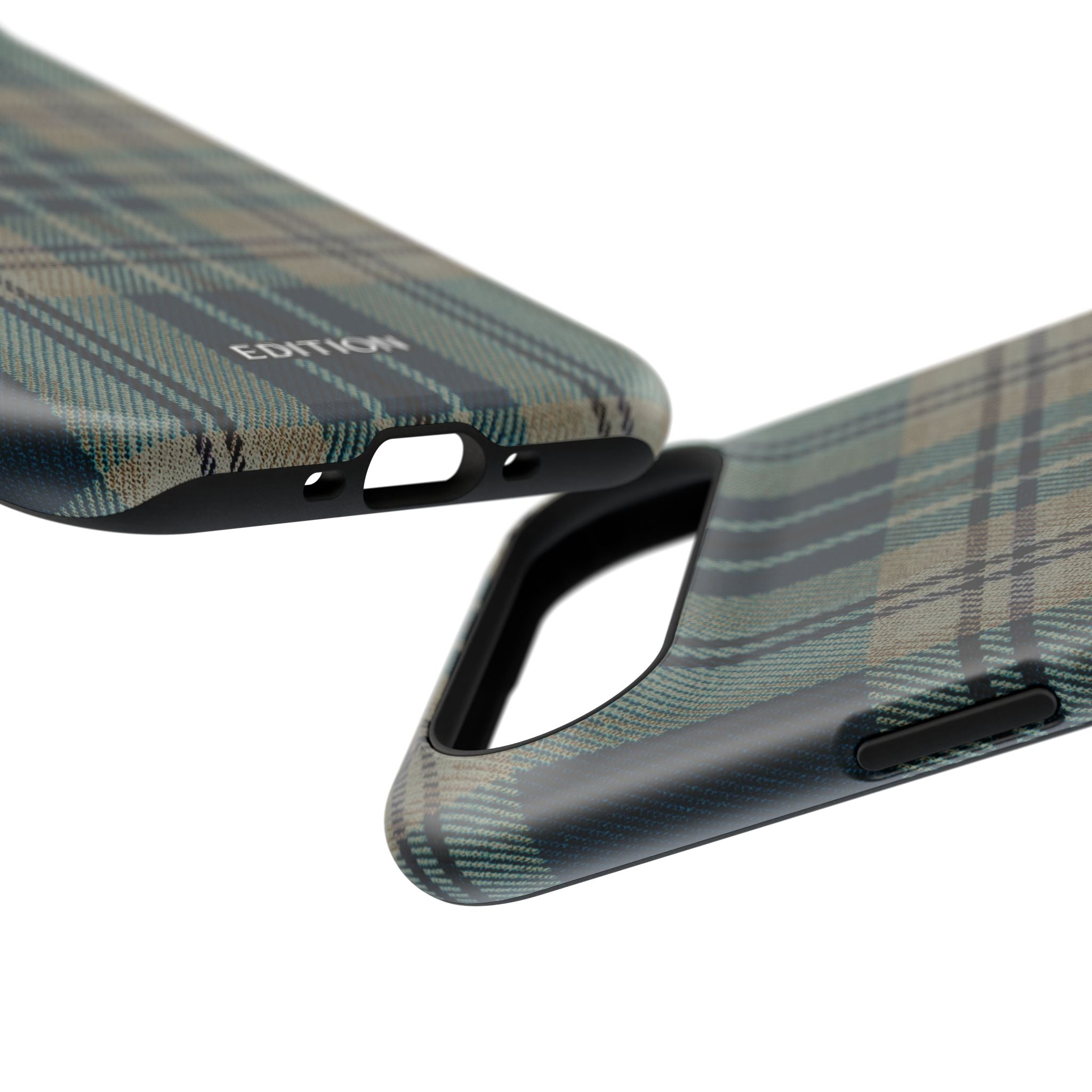 Green and Blue Plaid Case