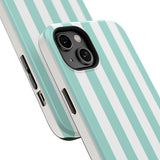 Teal Beach Stripe Case