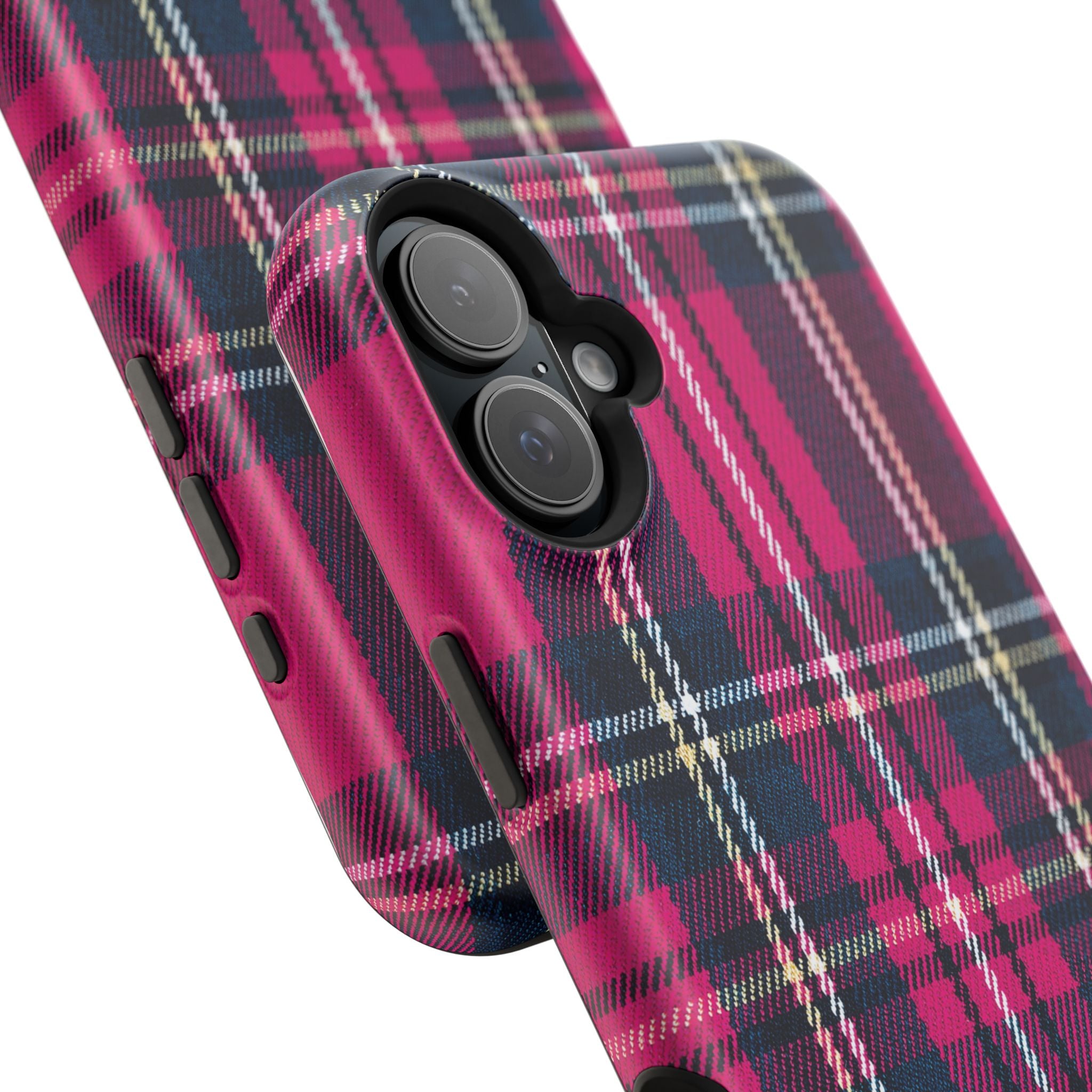 Hot Pink and Navy Plaid Case