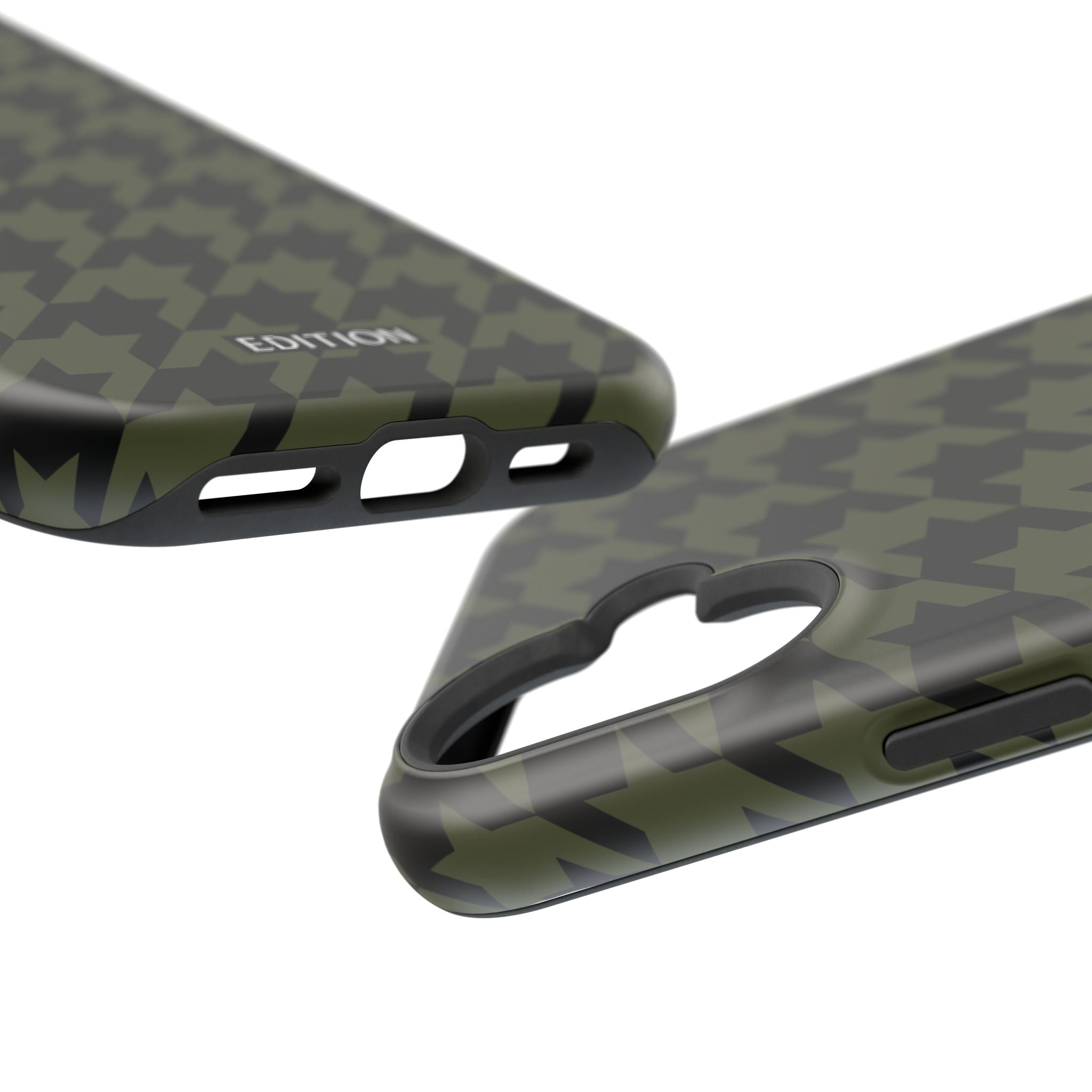 Army Green Houndstooth Case