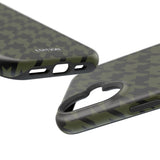 Army Green Houndstooth Case