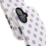 Purple and White Polka Dot Case