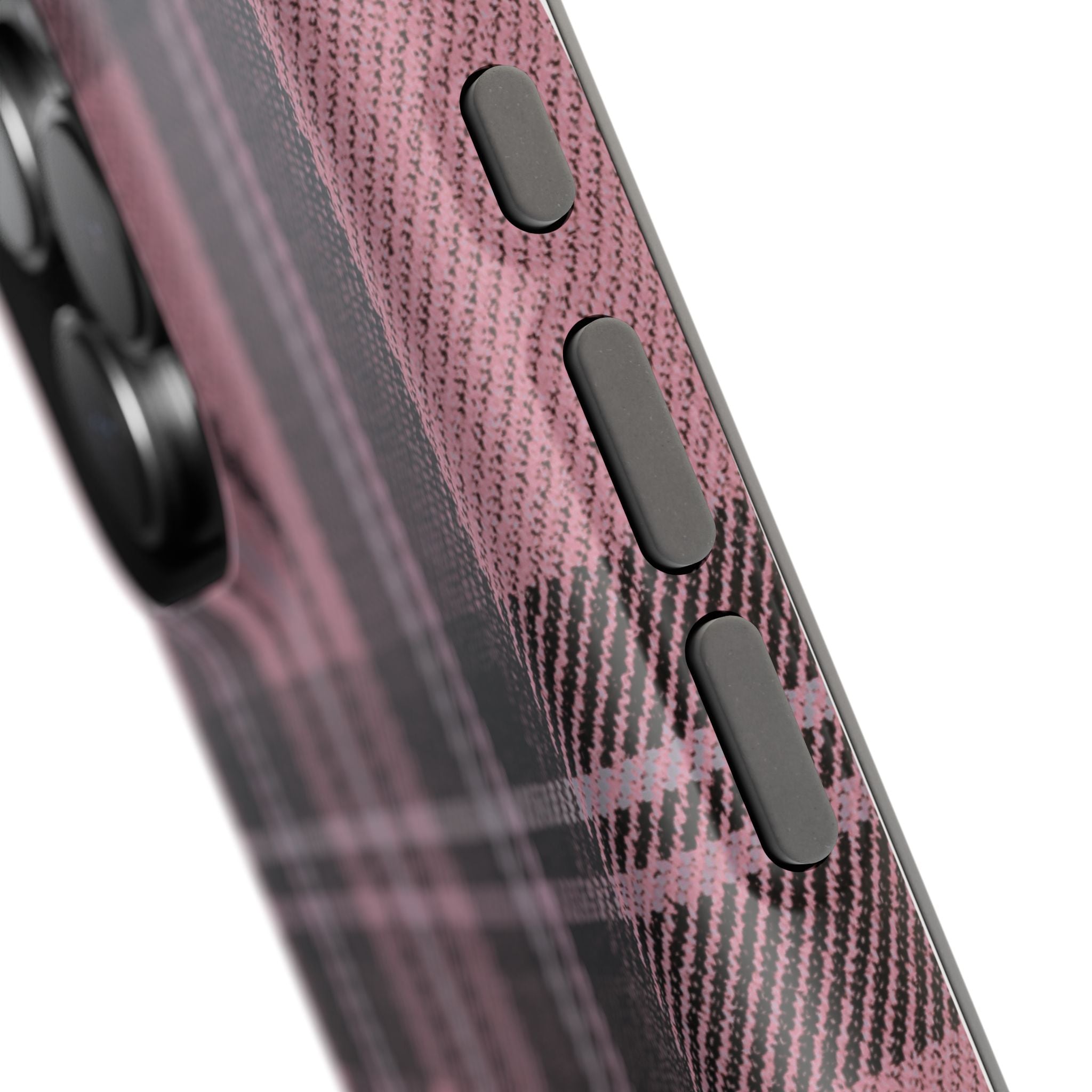 Light Pink and Black Plaid Case