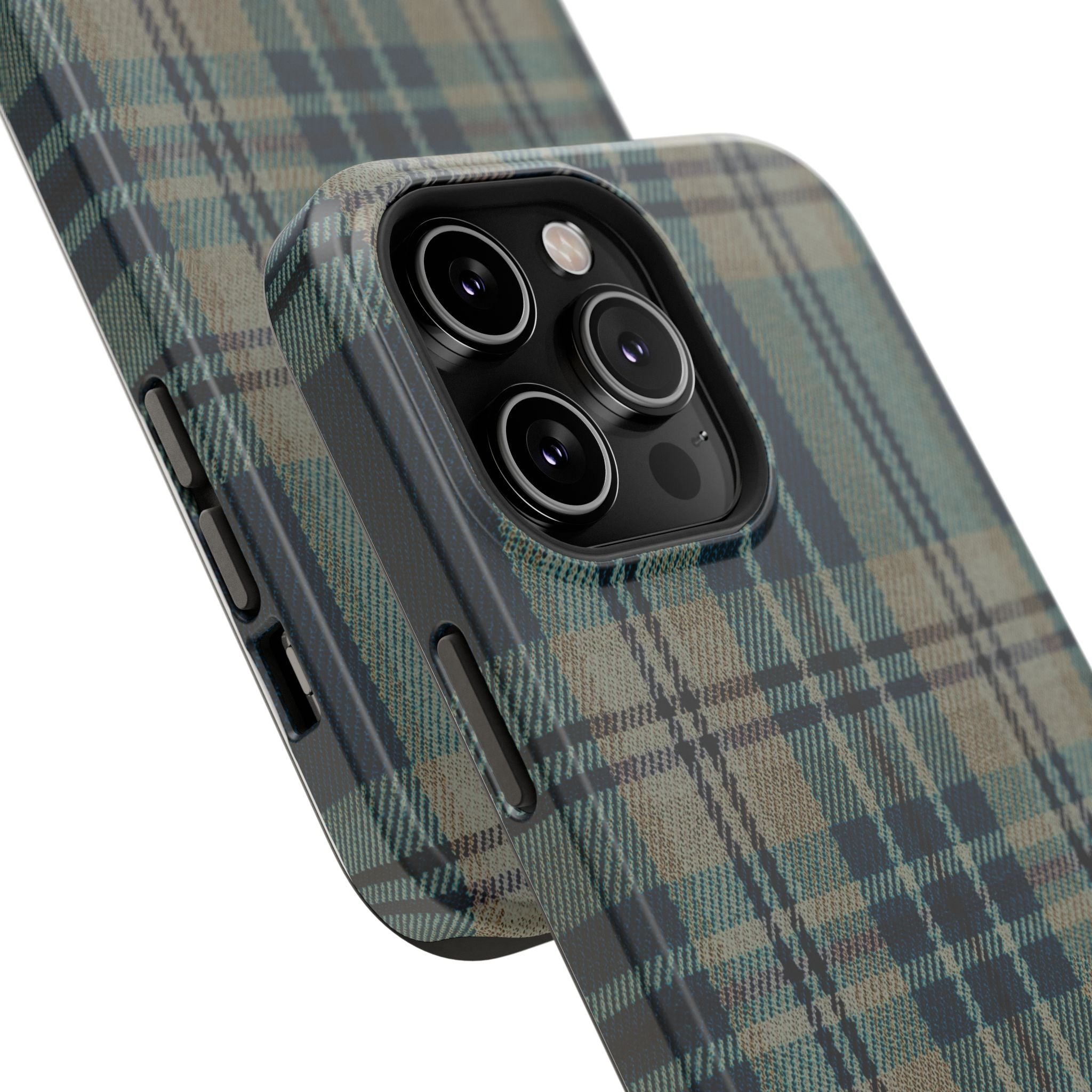 Green and Blue Plaid Case