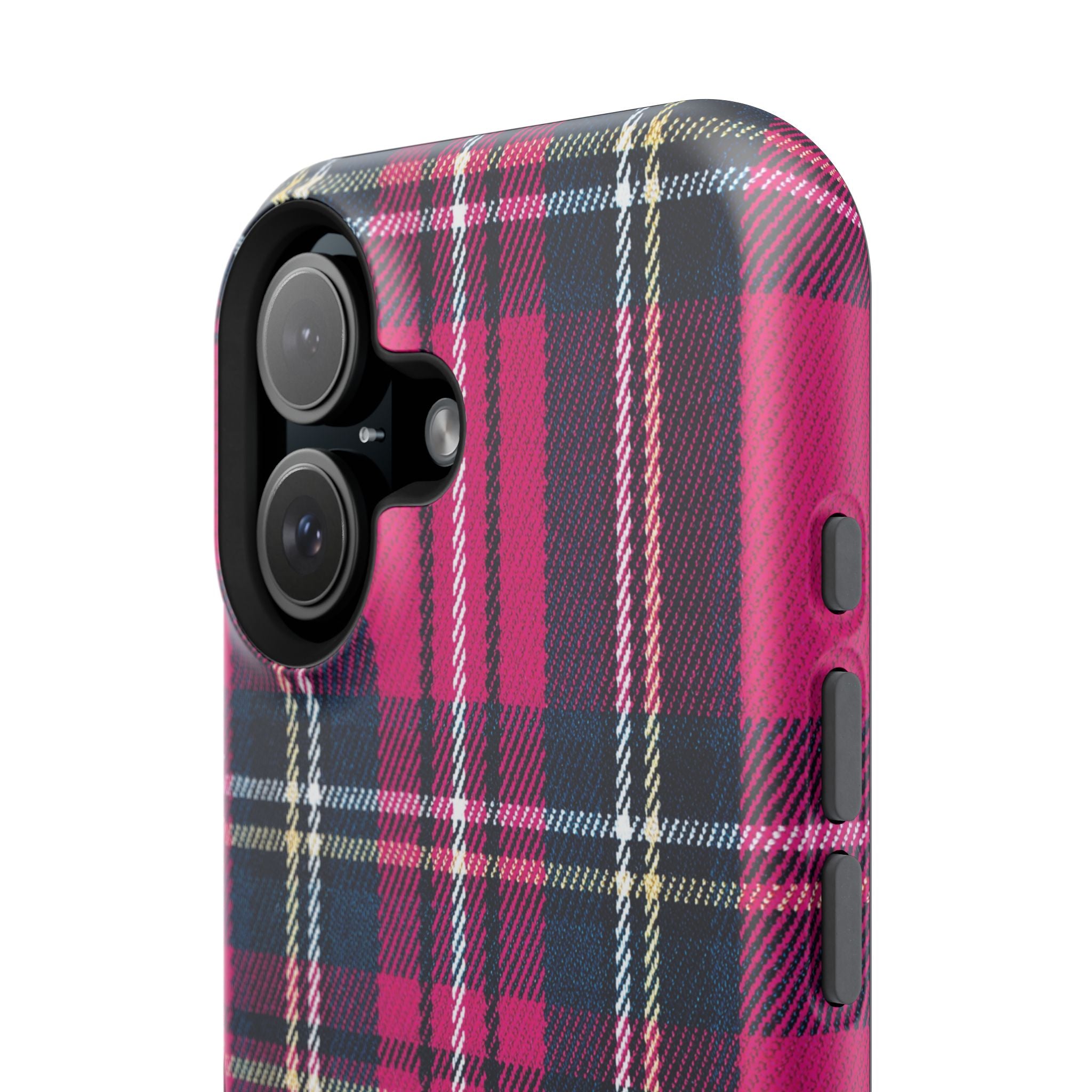 Hot Pink and Navy Plaid Case