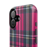 Hot Pink and Navy Plaid Case