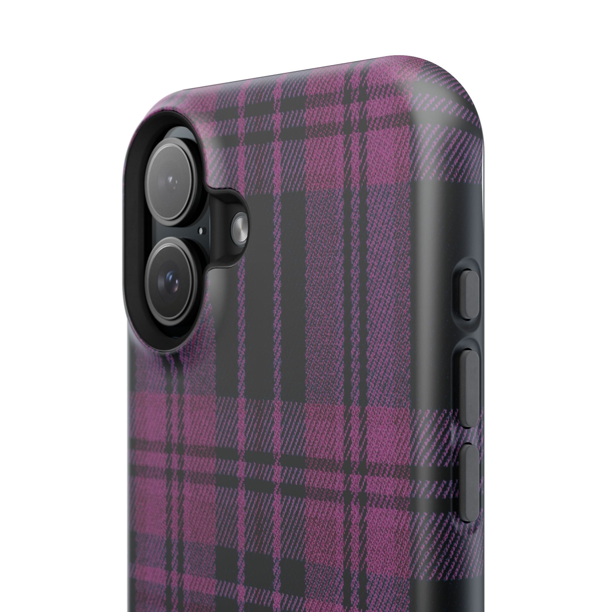 Black and Pink Plaid Case