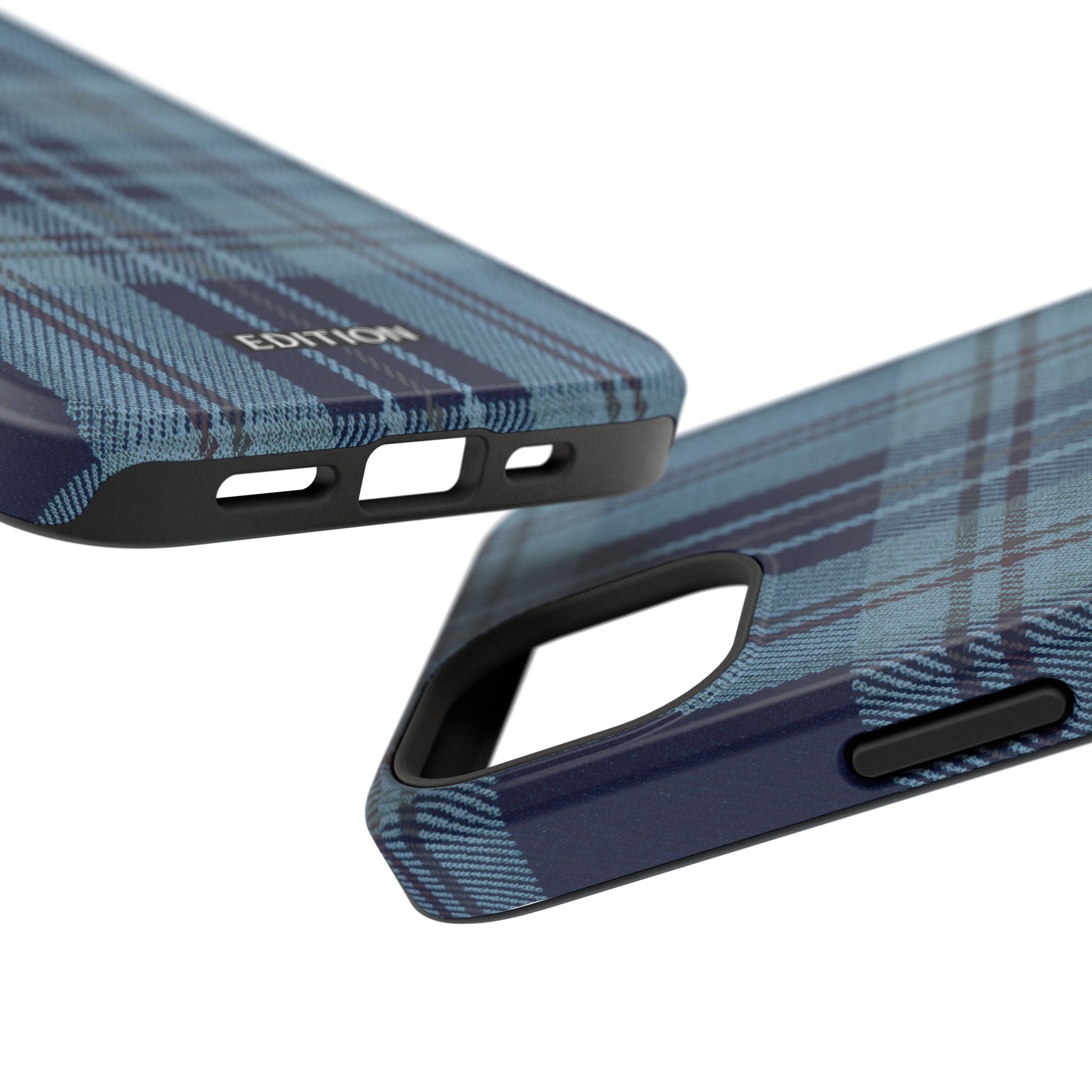 Navy Plaid Case