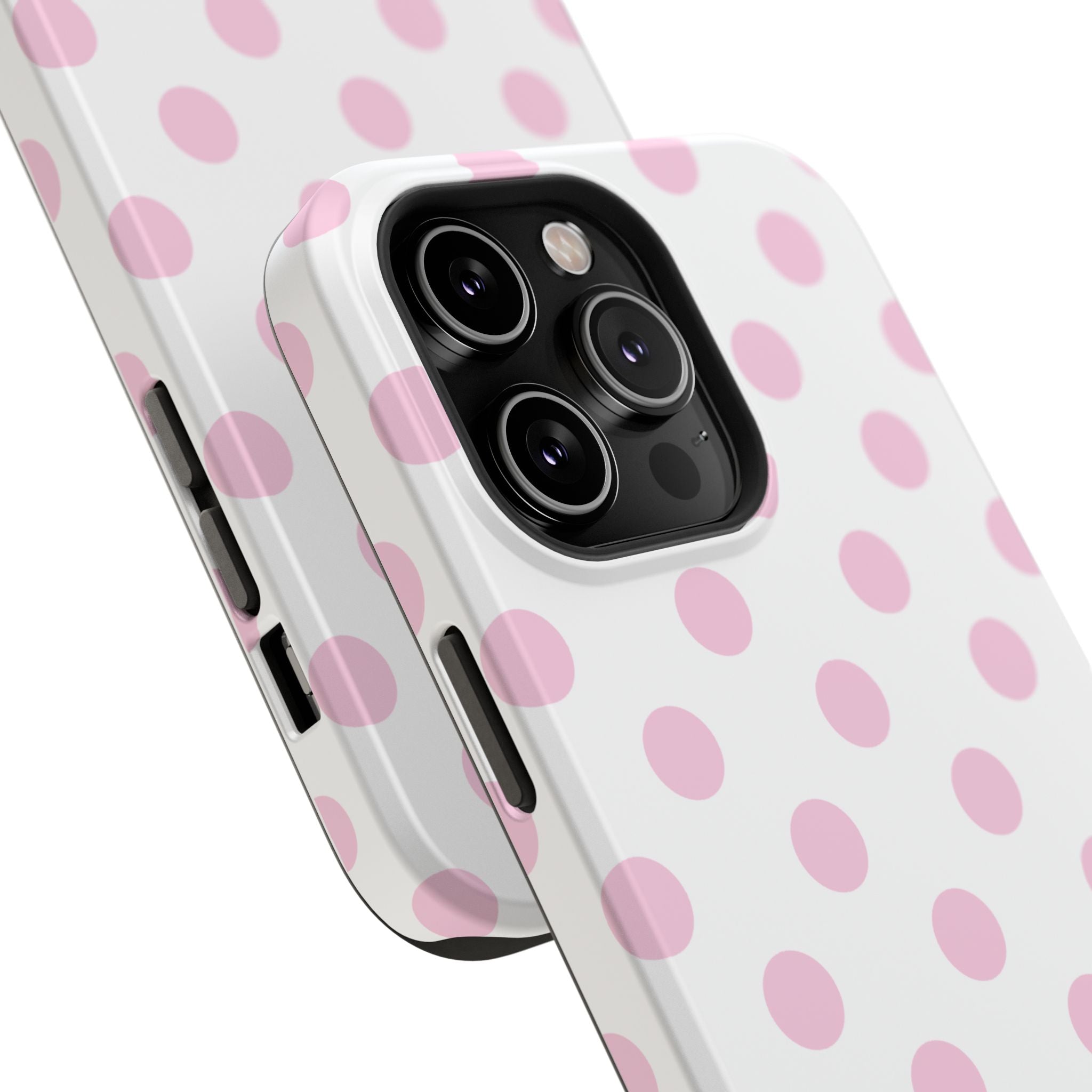 Pink and White Polka Dot Case