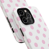 Pink and White Polka Dot Case