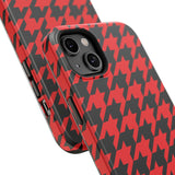 Red Houndstooth Case