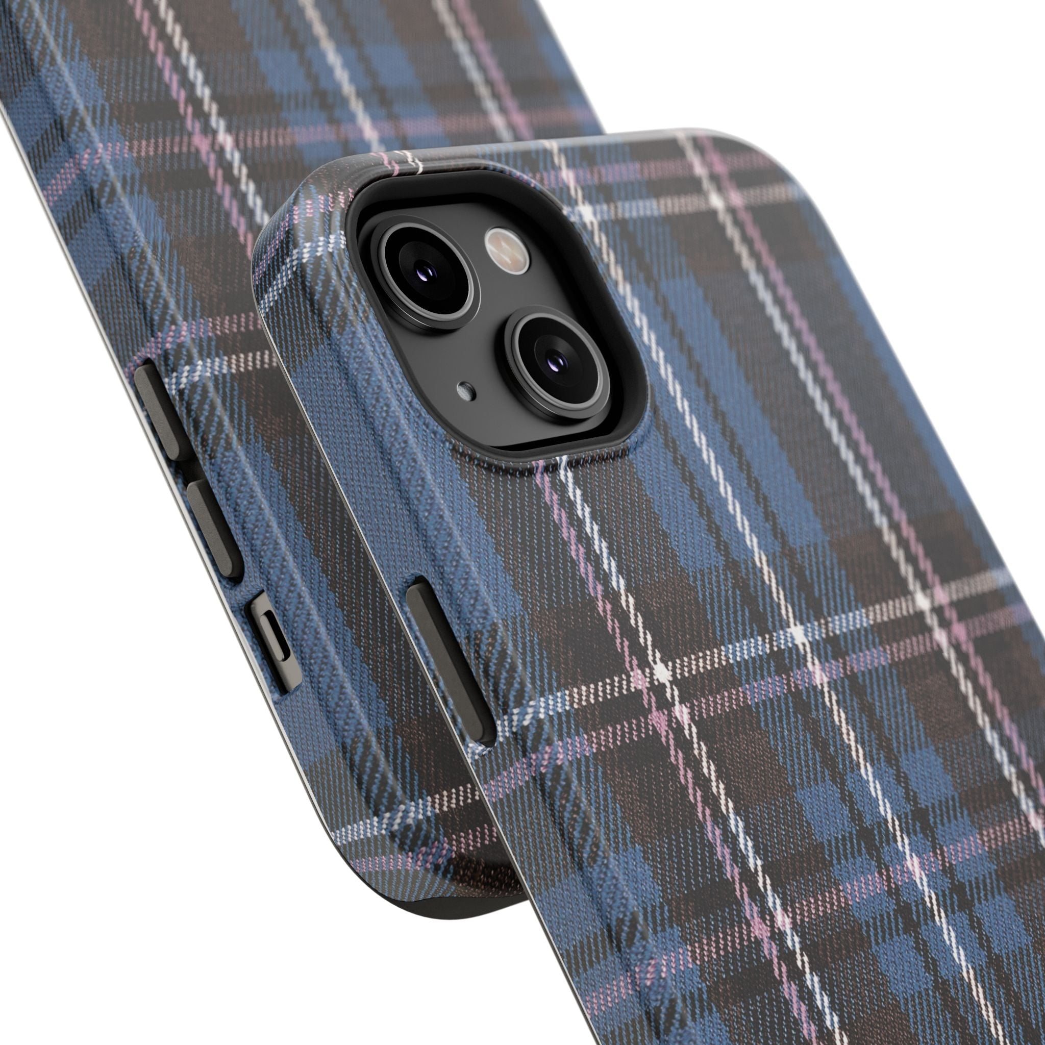 Blue and Pink Plaid Case