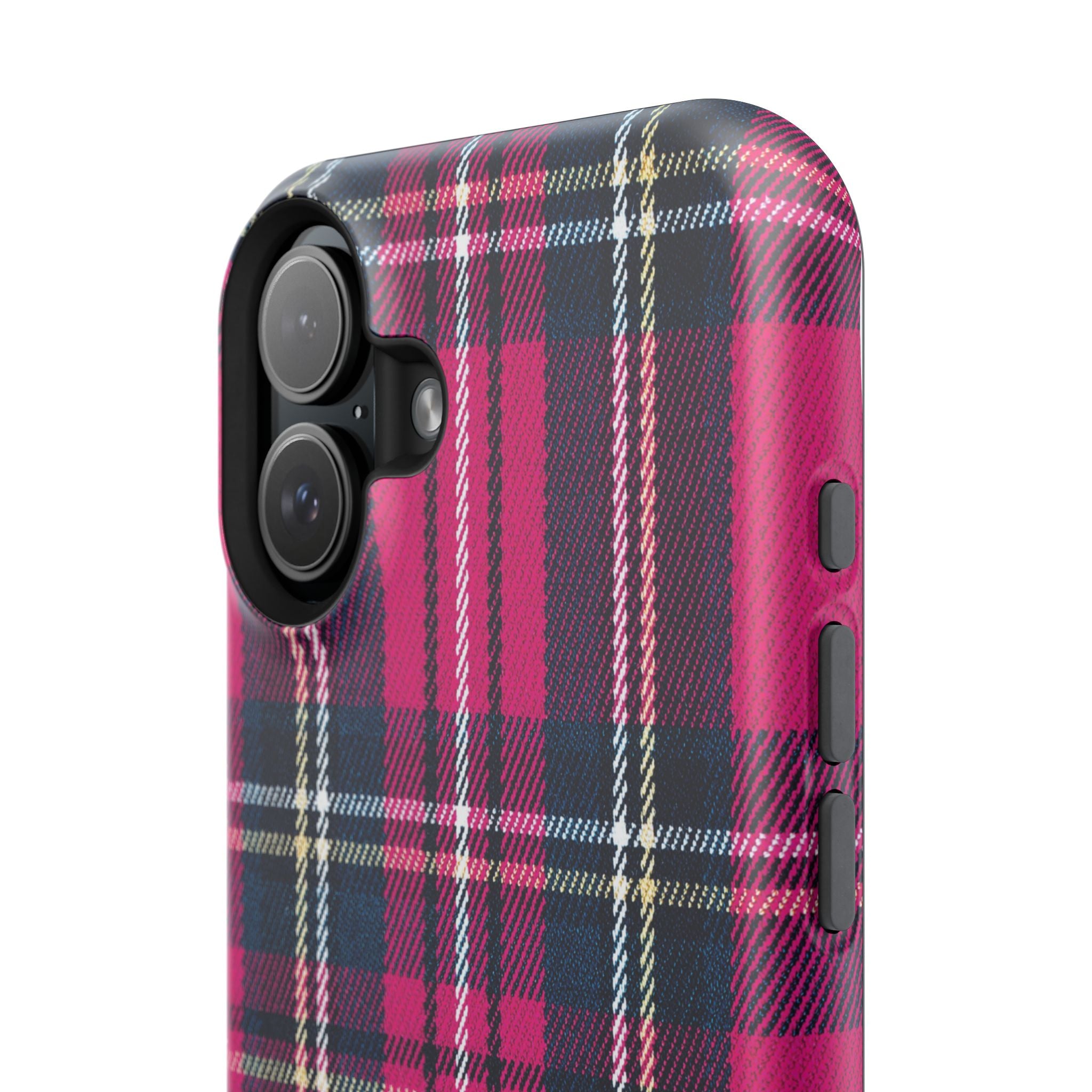 Hot Pink and Navy Plaid Case