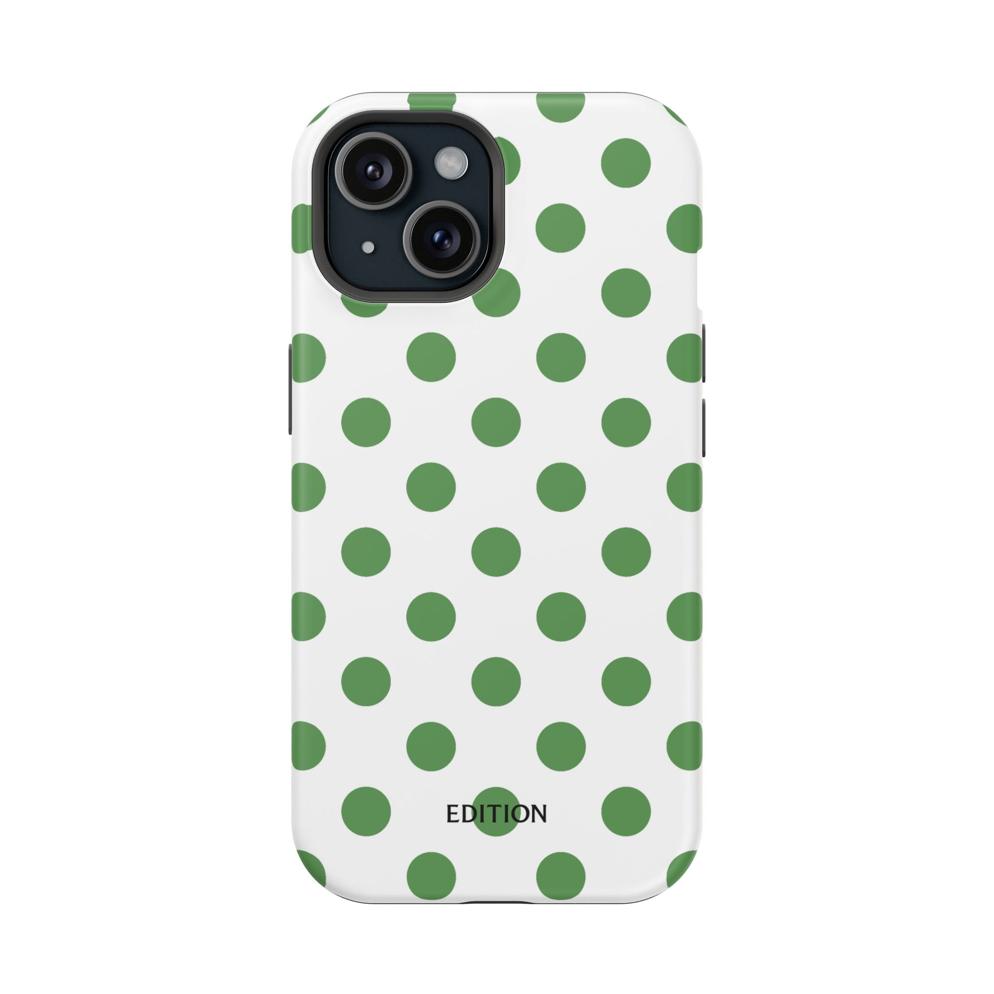 Green and White Polka Dot Case
