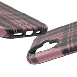 Light Pink and Black Plaid Case