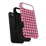 Raspberry Sorbet Houndstooth Case