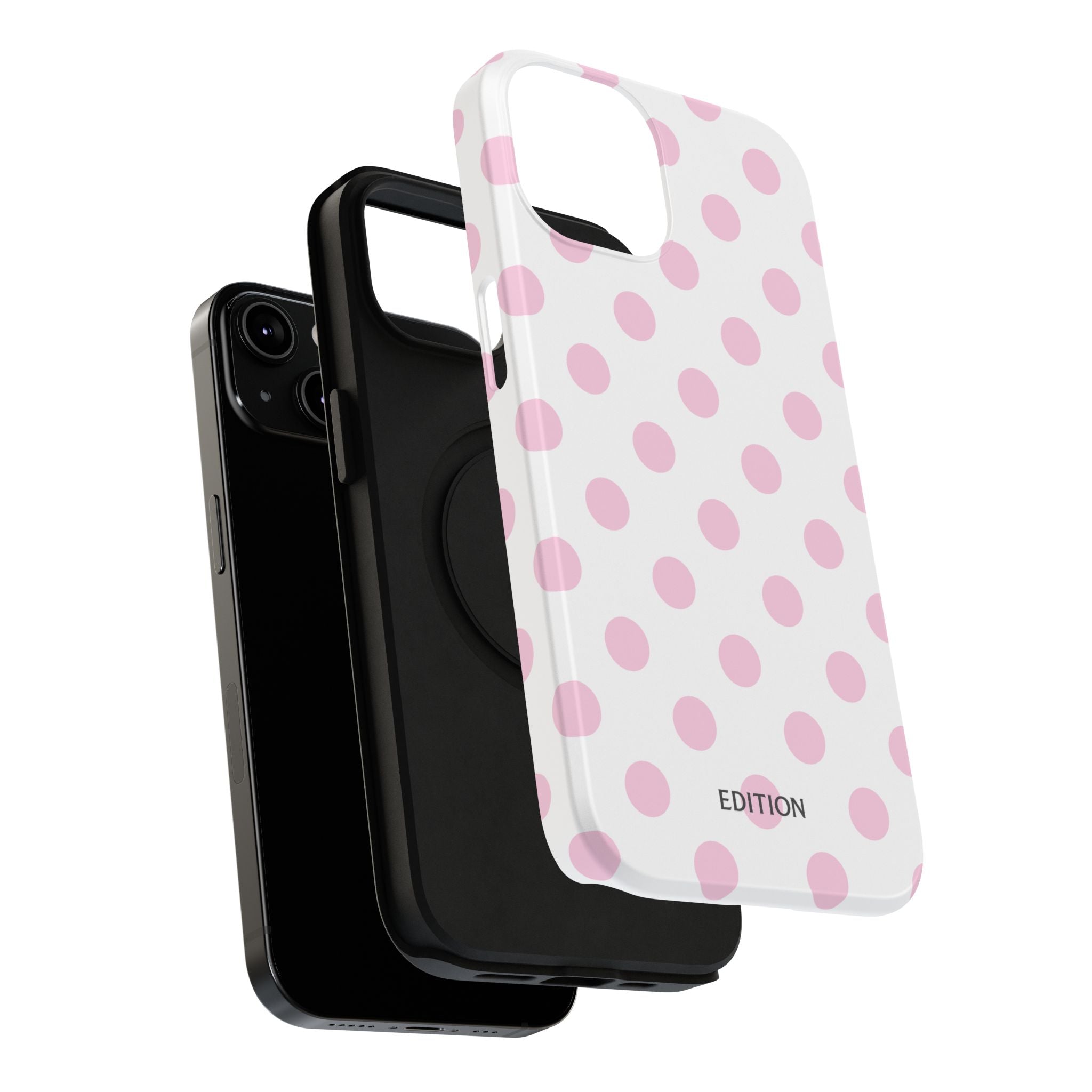 Pink and White Polka Dot Case
