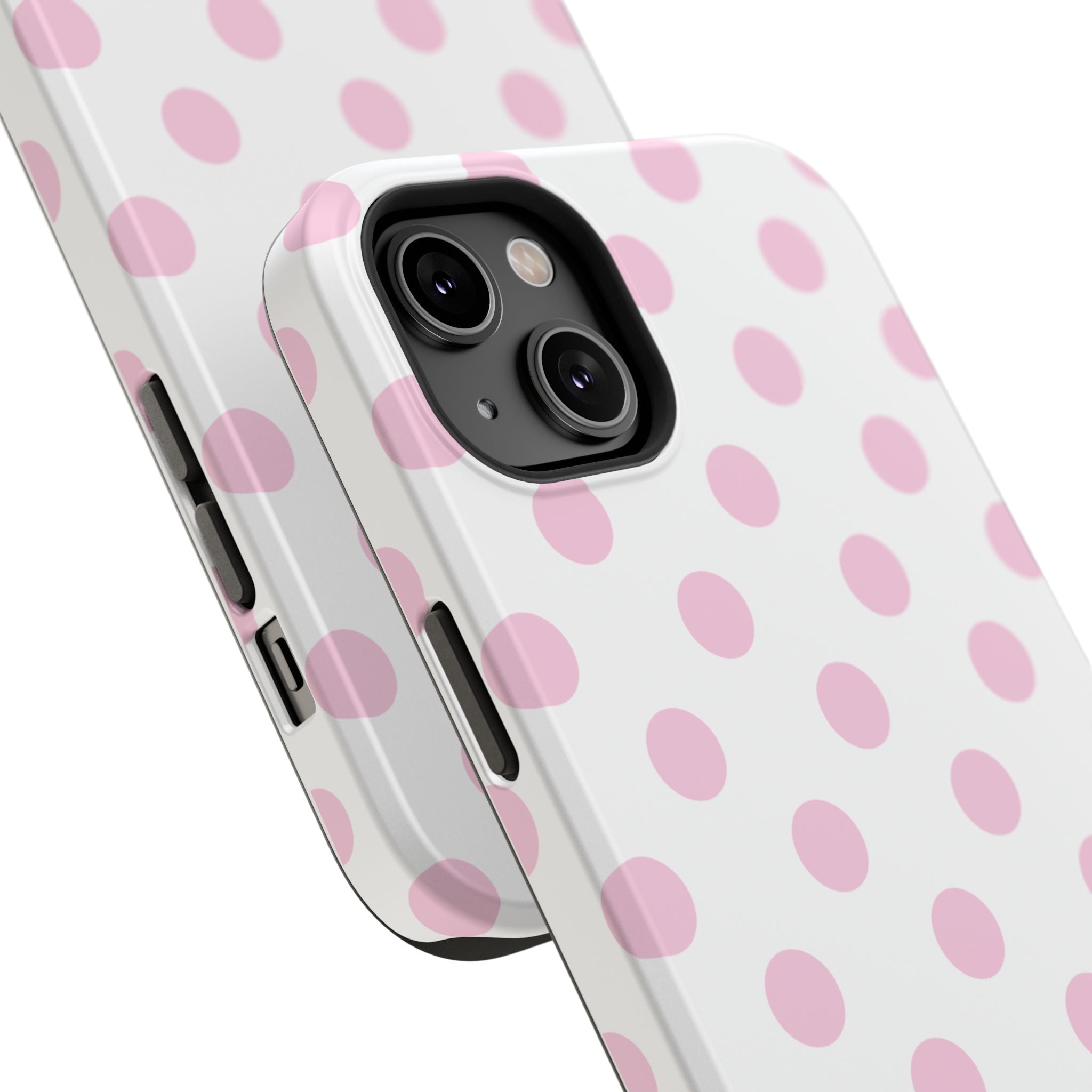 Pink and White Polka Dot Case