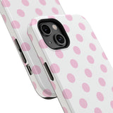 Pink and White Polka Dot Case