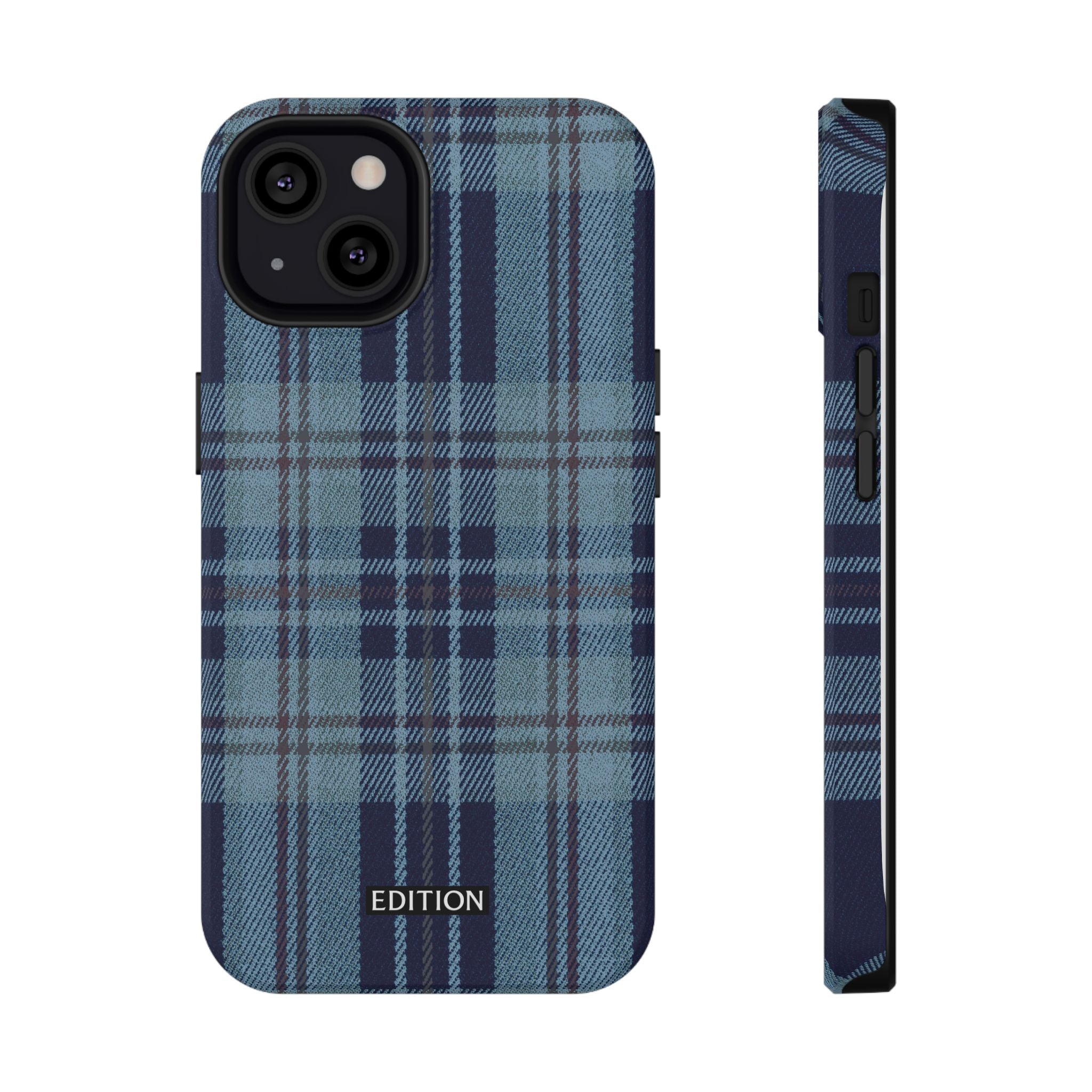 Navy Plaid Case